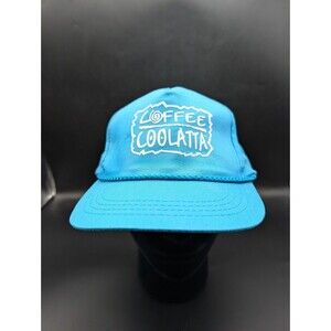 Vintage Dunkin Donuts Coffee Coolatta Rare Employee Adjustable Roped Cap Hat